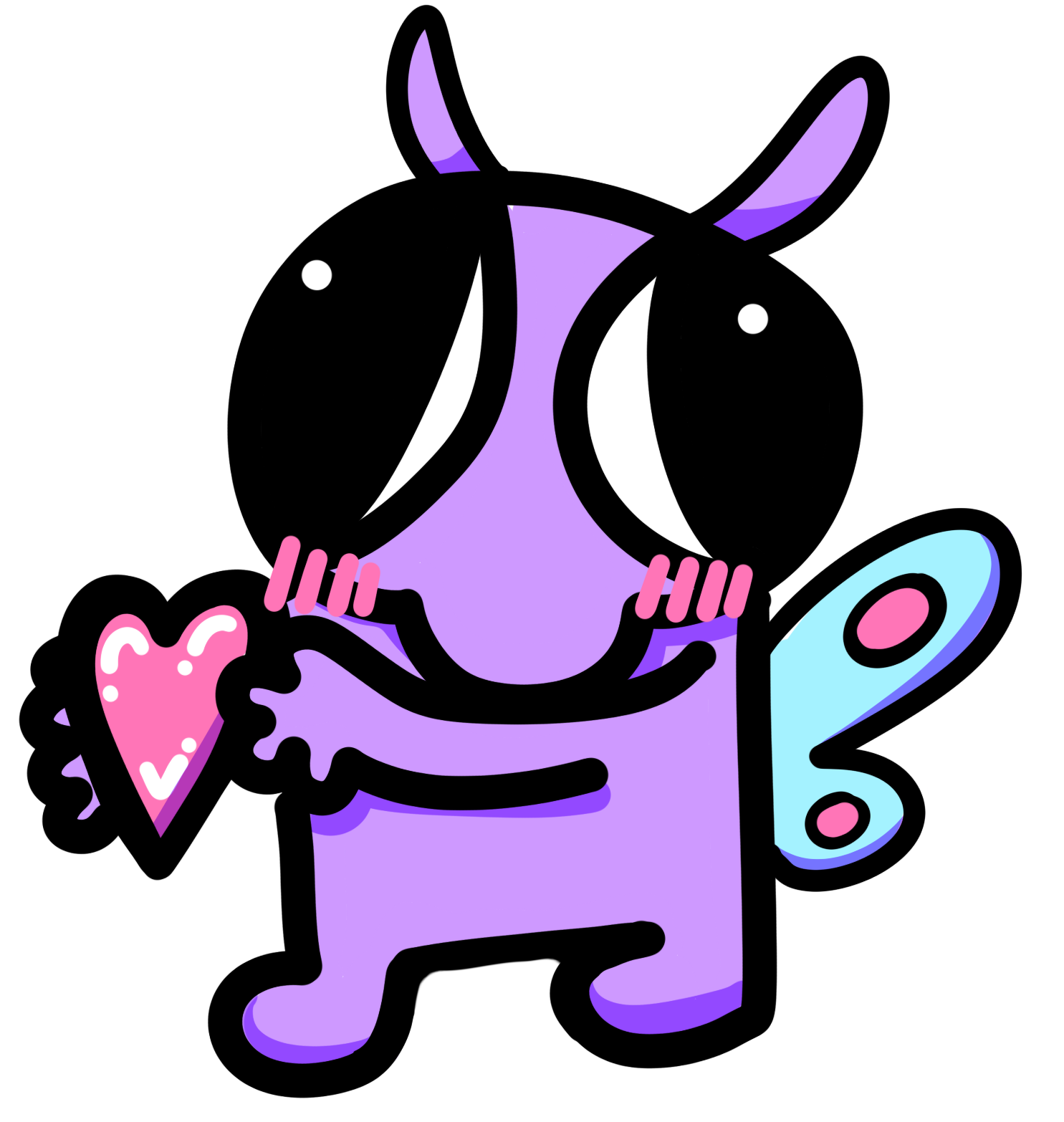 Digital illustrations of my Butterfly baby named Spimkle